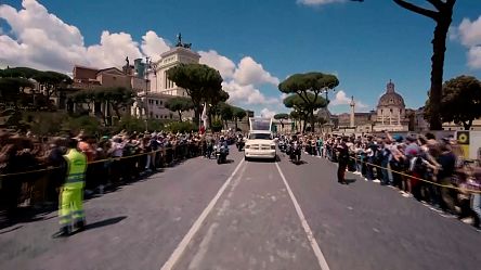 Hundreds of thousands bid farewell to Pope Francis' coffin through historic Rome